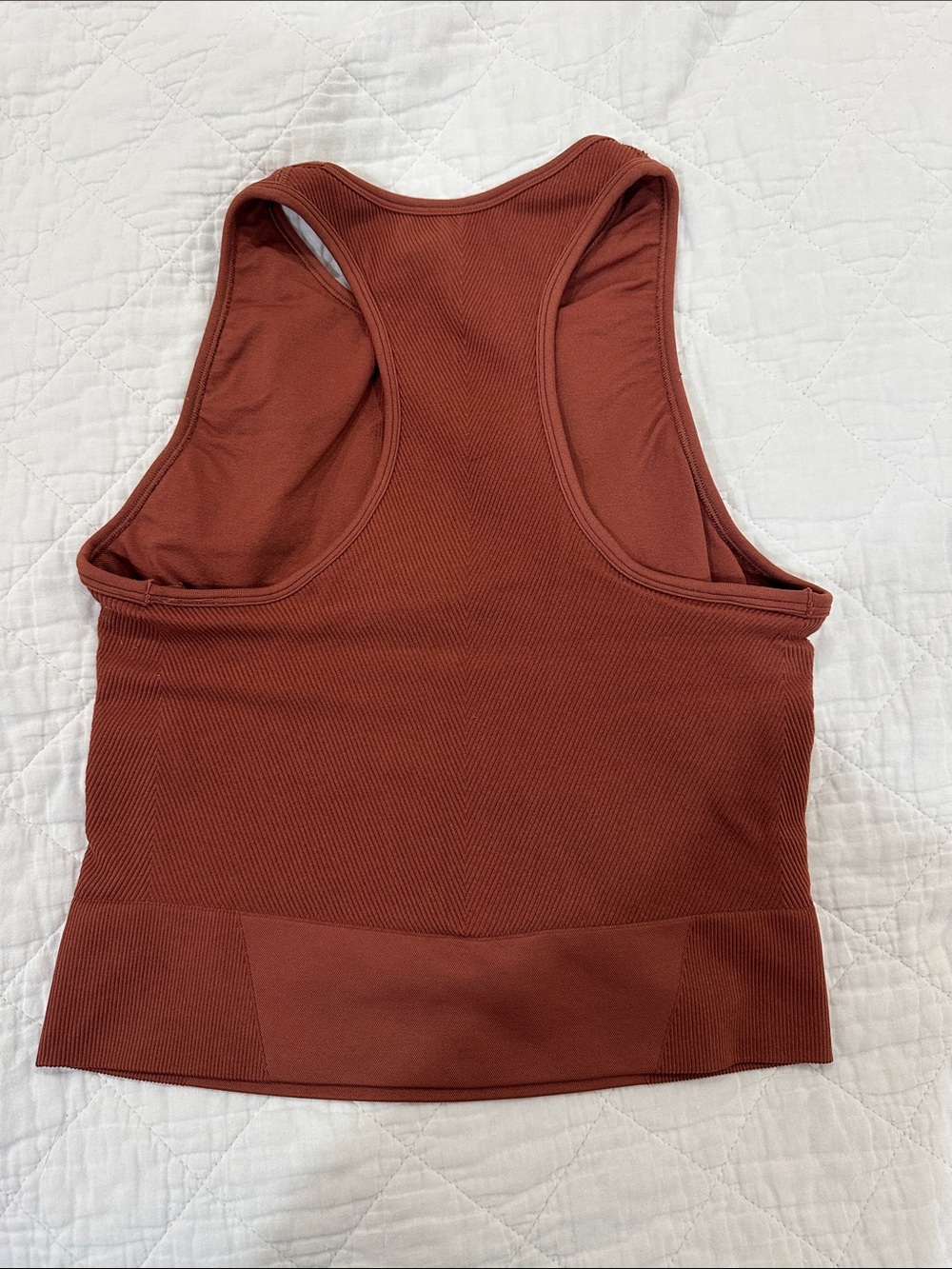 YPB Rust Ribbed Tank Top - Picture 3 of 3